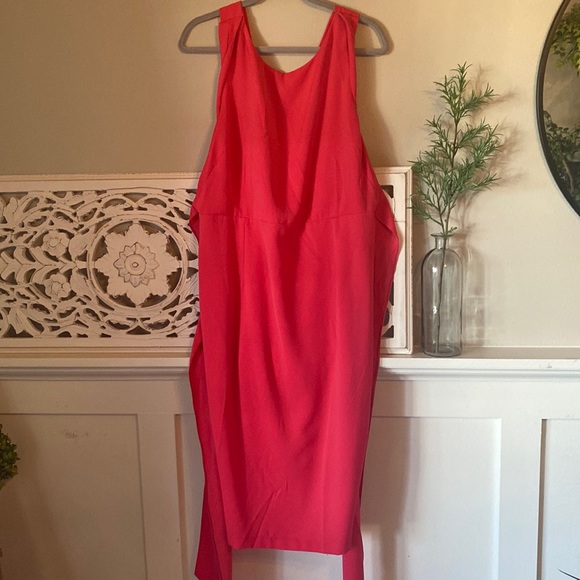 SALE ASOS Pink Double Strap Cocktail Dress - Picture 8 of 16